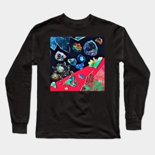 Glitchy Gemstones Long Sleeve T-Shirt